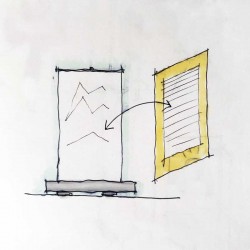 stampa e sostituzione del telo rollup, montaggio incluso