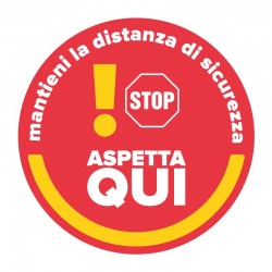 adesivo distanziamento sociale covid-19